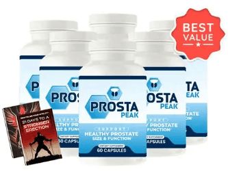 Prosta Peak bottles and supplement package